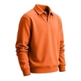 thumbnail image 2 of Fabrcox Men Long Sleeve Polo Shirts Casual Button Collared Shirts for Men Regular Fit Solid Color Athletic Fall Winter Office Mens Golf Shirts XXL, 2 of 8