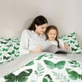 thumbnail image 5 of Feelyou Dreamy Butterfly Kid Twin Comforter Sets, Green Leaves Plant Bedding Set, 2pcs, 5 of 8