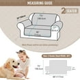 thumbnail image 4 of Sanmadrola Sofa Cover 100% Waterproof Couch Slipcovers Washable Non-Slip Furniture Protector with Pockets/Elastic Straps/Silicone Backing for Kids Pets Dogs, Light Gray, Loveseat (Two-couch Sofa), 4 of 7