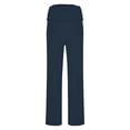 thumbnail image 7 of biudgviw Yoga Pants for Women High Waisted Wide Leg Trousers Side Split Casual Lounge Pants with Buttons for Gym Workout(Navy,X-Large), 7 of 7