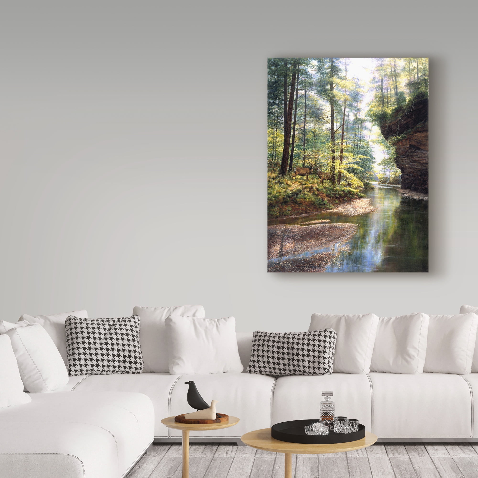 Trademark Fine Art 'Quiet Forest' Canvas Art by Bill Makinson
