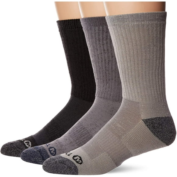 Merrell Chaussettes de Randonnée Performance Rembourrées pour Hommes Lot de 3 Bas/quart/chaussettes Crew