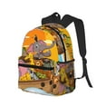 thumbnail image 2 of Vsdgher Animals on Noah's Ark1 Print Unisex Large Capacity Bookbag Schoolbag Casual Daypack for High School/College/Teens/Travel/Work, 2 of 8