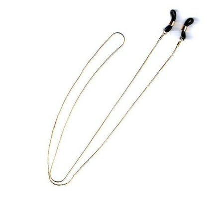 South Beach Ltd. Gold Eyeglass Chain, Thin Snake
