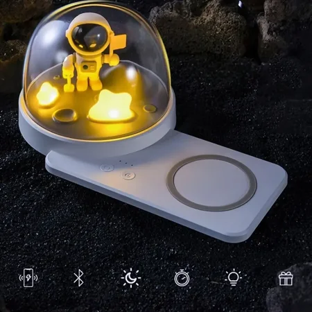 

Night Sleep Atmosphere Light Wireless Charging BT Bedroom Bedside Night Light Girl Heart Birthday Gift