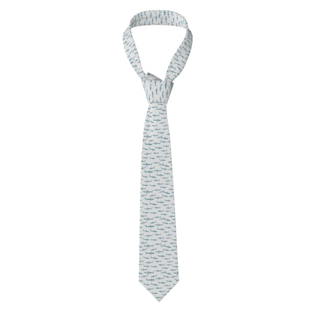 Balery Cute Shark Corbata Clásica de Seda para Hombre, Corbata Tejida Jacquard, Corbatas Formales para Negocios y Bodas
