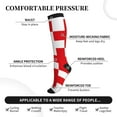 thumbnail image 3 of Bixox Red Cross 1 Print Compression Socks,Compression Socks Women & Men Circulation for Medical,Running,Athletic, 3 of 7