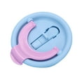 thumbnail image 2 of 40oz Leak Proof Replacement Cup Lid with Double Drinking Spouts - Reusable Straw Cap with Suction Nozzle and Threaded Design for Car Cup Holders and Travel Use - Light Blue, 2 of 4