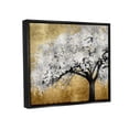 thumbnail image 3 of Stupell Industries Contemporary Bold Tree Trunk Graphic Art Jet Black Floating Framed Canvas Print Wall Art, Design by Kate Bennett, 3 of 6