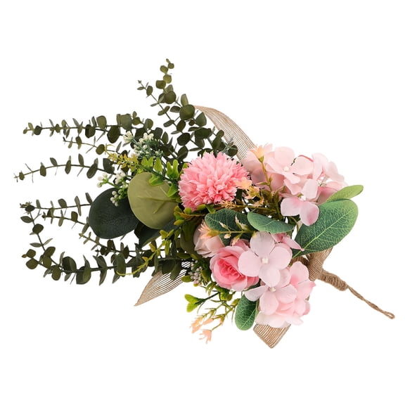 NIAIZEK Faux Eucalyptus and Chrysanthemum Wall Hanging for Elegant Home Decor