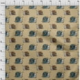 thumbnail image 4 of oneOone Silk Tabby Light Brown Fabric Wreath Personalized Name Fabric For Sewing Printed Craft Fabric By The Yard 42 Inch Wide, 4 of 6