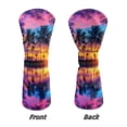 thumbnail image 5 of Uorisanigo Golf Club Driver/Fairway Wood/Hybrid Headcovers PU Leather Hawaiian Palm Tree Head Cover, 3 PCS Set Headcovers for Club Protective, Wrinkle-Resistant Essential Golf Accessories, 5 of 7