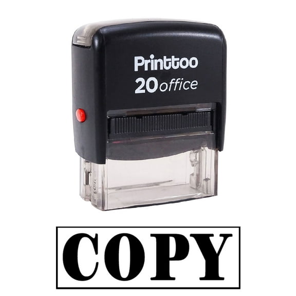 Printtoo Self Inking COPY Rubber Stamp Office Stationary Custom Stamp-Black