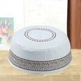 thumbnail image 2 of BKQCNKM Kufi Hats for Men, Muslim Hats for Men, Eid Gift, Muslim Cotton Embroidered Flat Hat for Men, Arabian Omani Turkish Prayer Headwear, Coffee M, 2 of 4
