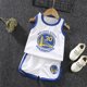 thumbnail image 1 of Basketball Training Suit Kits Tank Top Shirt + Shorts Set - Perfect White Golden State Warriors 30 24-36 Months, 1 of 4