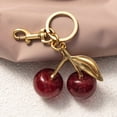 thumbnail image 2 of Farcauo Cherry Keychain Fashion Bag Charms Cute Keychains for Women Kawaii Purse Charm Red Car Keyrings, 2 of 7