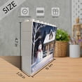 thumbnail image 2 of Christmas Snow House and snowman Themed Office Desk Decor Coworkers Gifts Creative Brick Puzzle Desk Decor Christmas Birthday Housewarming Gift, 2 of 6