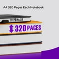 thumbnail image 3 of Large Journal Notebook 8.5 x 11, 320 Pages A4 College Ruled Notebook Journal for Writing Women Men, Leather Journal Notebook for School Work, Pearlescent Purple Notebook, 3 of 13