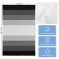 thumbnail image 5 of Black Grey Ombre Kitchen Towels Set of 2, Water Absorbent Dish Towel, Modern Abstract Art Farmhouse Striped Decorative Hand Towels - Quick Drying Cloth for Cooking Baking, 18x28 Inch, 5 of 8