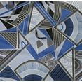 thumbnail image 4 of oneOone Cotton Poplin Twill Medium Blue Fabric Triangle & Art Geometric Fabric For Sewing Printed Craft Fabric By The Yard 56 Inch Wide, 4 of 4