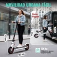 thumbnail image 4 of Scooter Eléctrico X Rush Blanco Plegable 500W 30 km/h con Batería de Litio, App Tuya y Pantalla LCD, 4 of 8