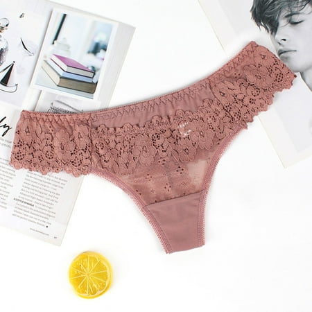 GENGING Underwear for Women Women Deals 2024 Lace Underwear Thongs Panties Ladies Hollow Out Underwear Underpants