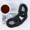 thumbnail image 4 of Wood Chain 3 Link Decor| Handmade Carved Wood Chain Link Decoration Boho Decor for Living Room Farmhouse Decor Coffee Table Decor Decorative 3-Link Wood Chain for Home Decor Black, 4 of 8