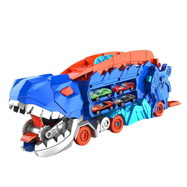Dinosaurio comiendo coches dinosaurio coche vehículos juego educativo juguete dinosaurio devorador camión para niños niñas regalo de cumpleaños niños , 4 minicoches Baoblaze Subir escaleras juguetes