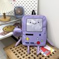 thumbnail image 3 of 16 Inch Cute Adventure Travel Backpack with Embroidered Front and Dual Zippers with embroidered front,  BeeMore Cartoon Robot Travel Laptop, Reinforced Adjustable Straps and Top Carry Handle, 3 of 6