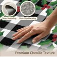 thumbnail image 6 of ODIKA 6'x9' Washable Area Rug Checkerboard Tartan Farmhouse Wreath Layering Under Doormat Plaid Playful for Dining Room, Table, Office Décor, Non-Slip Chair-Friendly, 6 of 7