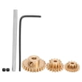 thumbnail image 2 of RC Gear, Reliable Processing Brass Material Practical Convenient RC Car Gear Wear   for WPL D12 1/10 RC Truck, 2 of 8