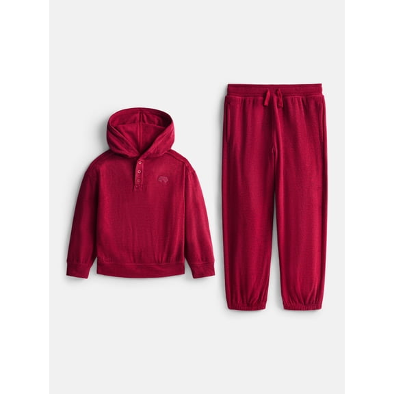Wonder Nation Boys Long Sleeve Hoodie and Joggers Set, 2-Piece, Sizes 4-10