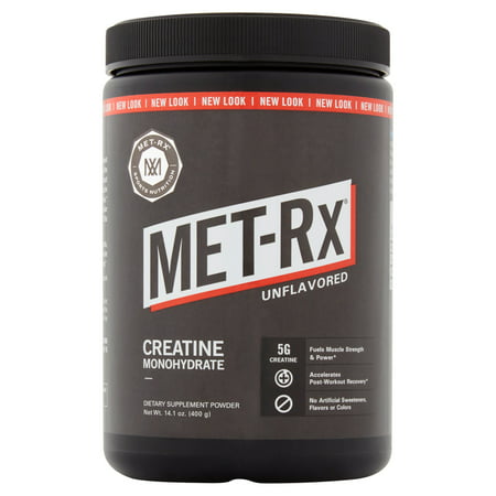 MET-Rx Créatine 100% Pure Complément alimentaire en poudre monohydrate de créatine, 14,1 oz