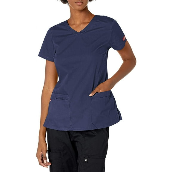 Dickies EDS Signature Scrubs Top for Women V-Neck 85906