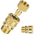 thumbnail image 3 of shiyou-4pcs M22-14mm to 1/4in Pressure Washer Adapter Set, Power Washer Adapter Pressure Washer Fast Connect Kit to 1/4in Fast Connect & Quick Disconnect for Power Washer Hose Pump 5000 PSI, 3 of 4