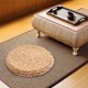thumbnail image 4 of Tatami de paja forma forma forma Cojín Asiento Colchoneta para sentarse Almohada de meditación transpirable Futón para Ventana Decoración Dormitorio Diámetro 40cm Sunnimix Cojín de asiento de piso, 4 of 8