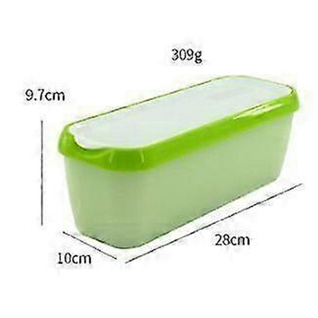 Ice Cream Containers, 1.5 Quarts Ice Cream Tubs with Lids, Freezer Storage Container for Sorbet, Frozen Yogurt and Gelato, Non-Slip Base, Dishwasher S
