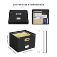thumbnail image 2 of Caja organizadora de archivos Oterri grande para colgar con bolsillo de malla, 38 x 33 x 28 cm, 2 of 8
