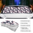 thumbnail image 5 of Fuzoiu Leaves Flower Print Car Windshield Sun Shade,Block Uv Rays Sunshade,Foldable Front Window Sun Visor Protector for Car,SUV,Truck-Keep Vehicle Cool-Leaves Flower, 5 of 8
