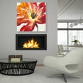 thumbnail image 6 of Epic Art 'Fleur Rouge II' by Tim O'Toole, Acrylic Glass Wall Art, 36"x36", 6 of 6