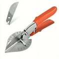 thumbnail image 1 of Sharp Multi-angle Miter Scissors Adjustable From 45 To 135 Degrees With Safety Lock Hand Tool For Cutting Plastic PVC And Molding Trim Upgrade Hardened Version(with 1 Blades), 1 of 4
