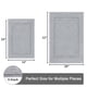thumbnail image 3 of Juego de alfombras de baño SHACOS Super Soft de 50 x 80 cm y 40 x 60 cm, color gris claro, 3 of 7
