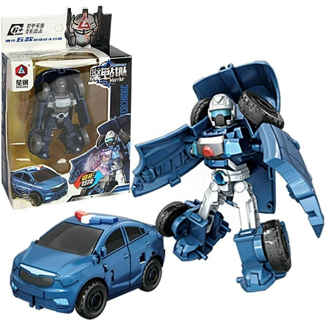 Juguete 5 en 1 que cambia de forma, conjunto de vehículos de juguete, coches, Robot, conversión de juguetes, conjunto de figuras de acción de Robot para niños