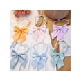 thumbnail image 5 of INSPIRE CHIC Women's Metallic Shiny Bowties Sparkly Pre-tied Solid Color Bow Ties Cute Black One Size, 5 of 6