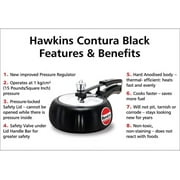 Hawkins Hard Anodized Pressure Cooker, 2-Liter, Contura Black
