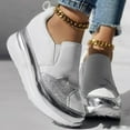 thumbnail image 3 of Mepaouo Womens Slip on Loafers Comfortable Thick Soft Platform Shoes Business Casual Walking Sneakers, 3 of 8