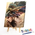 thumbnail image 2 of Cuadros Decorativos Chica con plumas pintura al óleo por números DIY pintado a mano sobre lienzo arte de pared Sywqhk Nuevos Originales, 2 of 9