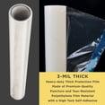 thumbnail image 3 of Dura-Gold Carpet Protection Film, 24-inch x 50' Roll - Clear Self Adhesive Temporary Carpet Protective Covering Tape - Protect Against Foot Traffic, Paint Spills, Dust, Construction Debris, Moving, 3 of 5