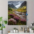 thumbnail image 4 of Scottish Highlands Heather Landscape Canvas Print Wall Art, Scenic Nature Decor for Living Room Bedroom Office, 4 of 8