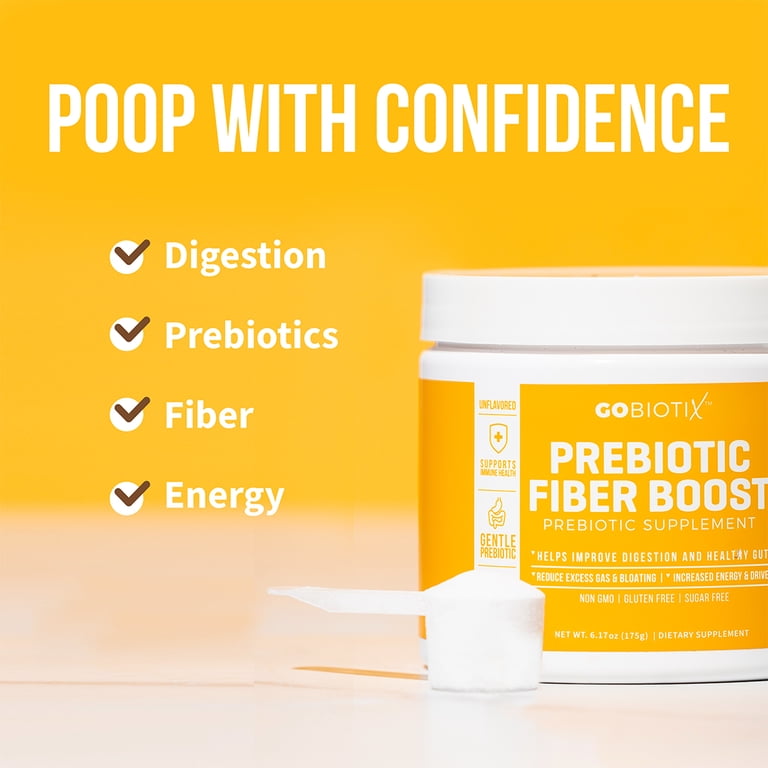 GoBiotix Fiber Supplement Boost Prebiotic Powder for Digestive